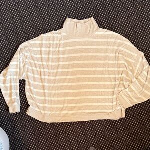 Lucky Brand Cream and White Knit Sweater